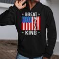 Great Maga King Ultra Maga American Flag Vintage Zip Up Hoodie