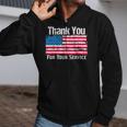 Thank You For Your Servicemilitary Policeman Fireman Zip Up Hoodie