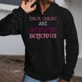Thick Chicks Are Magically Delicious Funny Zip Up Hoodie