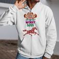 Ride More Worry Less Horse Quote Inspirational Motivational Zip Up Hoodie