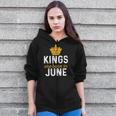 June King Birthday - June Birthday Gift For King Zip Up Hoodie