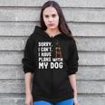 Sorry I Cant I Have Plans With My Black Tan Coonhound Dog Zip Up Hoodie