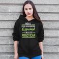 Spanish Language For Student Practice Learning Gift Zip Up Hoodie