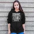 Straight Outta Shape Fitness Workout Gym Weightlifting Gift Zip Up Hoodie