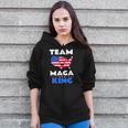 Usa American Flag Patriot Team The Great Maga King Zip Up Hoodie