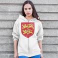 Normandy Coat Of Arms Flag France Norman Two Leopards Zip Up Hoodie Normandy Coat Of Arms Flag France Norman Two Leopards Zip Up Hoodie