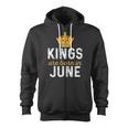 June King Birthday - June Birthday Gift For King Zip Up Hoodie