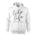 Lake Life Because Beaches Be Salty Funny Vacation Gift Zip Up Hoodie