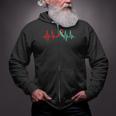 Transplant Recipient Heartbeat - Saved By An Organ Donor Zip Up Hoodie