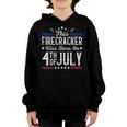 Birthday Patriotic This Firecracker Was Born On 4Th Of July Youth Hoodie