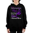 Fibromyalgia Mom Most People Never Meet Their Hero I Raised Mine Purple Ribbon Fibromyalgia Fibromyalgia Awareness Youth Hoodie