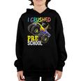 I Crushed Preschool Monster Truck Graduation Cap Gifts Boys Youth Hoodie