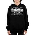 My Heart Belongs To A Nurse I Love My Nurse Valentines Day 253 Trending Shirt Youth Hoodie