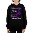 Rett Syndrome Mom Most People Never Meet Their Hero I Raised Mine Purple Ribbon Rett Syndrome Rett Syndrome Awareness Youth Hoodie