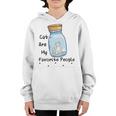 Cat Are My Favorite People Cat Lover Pet Lover Funny Gift Cat Mama Cat Lover Gift Youth Hoodie