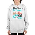 Coffee Shirt I Just Want To Drink Coffee And Pet All My Fish Animal Lover Shirt Fish Mom Shirt Fish Owner Tshirt Coffee Lover Shirt Fish Mama Youth Hoodie