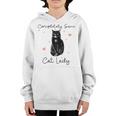 Completely Sane Cat Lady Cat Lover Youth Hoodie