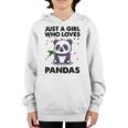 Funny Just A Girl Who Loves Pandas 651 Shirt Youth Hoodie