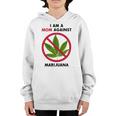 I Am A Mom Against Marijuana V2 Youth Hoodie