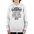 I Am A Spoiled Grandson I Do What I Want When I Want Where I Want Except I Gotta Ask My Grandma One Sec V2 Youth Hoodie