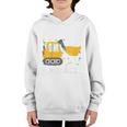 Kids Construction Truck 2Nd Birthday Boy 2 Two Year Old Excavator Youth Hoodie