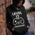 12Th Birthday Level 12 Unlocked Video Gamer Birthday Youth Hoodie