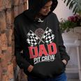 Dad Pit Crew Race Car Birthday Party Racing Family Youth Hoodie