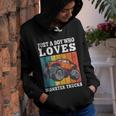 Just A Boy Who Loves Monster Trucks Kids Boys Truck Driver Youth Hoodie