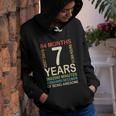 Kids 7Th Birthday 7 Years Old Vintage Retro 84 Months Boygirl Kid Youth Hoodie