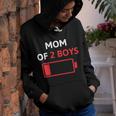 Mom Of 2 Boys Mothers Day Low Battery Youth Hoodie