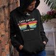 Retro Last Day Of School Vibes Graduation | Out For Summer Youth Hoodie