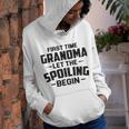 Grandma Let The Spoiling Begin Gift First Time Grandma Youth Hoodie