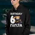 6Th Birthday Ninja Six 6 Years Old Boy Youth Hoodie