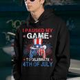 I Paused My Game To Celebrate 4Th Of July Video Gamer Gaming Youth Hoodie