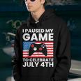 I Paused My Game To Celebrate July 4Th American Video Gamer Youth Hoodie