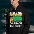 Just A Boy Who Loves Garbage Trucks | Kids Truck Youth Hoodie