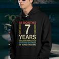 Kids 7Th Birthday 7 Years Old Vintage Retro 84 Months Boygirl Kid Youth Hoodie