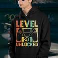 Level 20 Unlocked Video Game 20Th Birthday Gift Retro Youth Hoodie