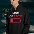 Mom Of 2 Boys Mothers Day Low Battery Youth Hoodie