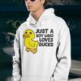 Cute Duck Just A Boy Who Loves Ducks Youth Hoodie