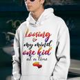 Cute Mom Loosing My Mind One Kid At A Time Mothers Day Gif Youth Hoodie