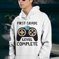 Funny First Grade Level Complete 2022 Last Day End Of School Youth Hoodie