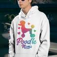 Poodle Mama Colorful Poodle Dog Mom Youth Hoodie