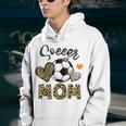 Soccer Mom Game Day Cheer Mom Leopard Mothers Day Youth Hoodie