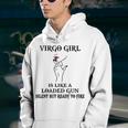 Virgo Girl Gift Virgo Girl Is Like A Loaded Gun Youth Hoodie
