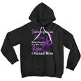 Fibromyalgia Mom Most People Never Meet Their Hero I Raised Mine Purple Ribbon Fibromyalgia Fibromyalgia Awareness Youth Hoodie