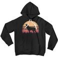 Moon Sunset Retro Howling At 80S Vintage Wolf Halloween S Youth Hoodie