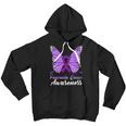 Pancreatic Cancer Awareness Butterfly Purple Ribbon Pancreatic Cancer Pancreatic Cancer Awareness Youth Hoodie
