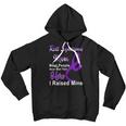 Rett Syndrome Mom Most People Never Meet Their Hero I Raised Mine Purple Ribbon Rett Syndrome Rett Syndrome Awareness Youth Hoodie