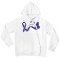 Alopecia Warrior Butterfly Blue Ribbon Alopecia Support Alopecia Awareness Youth Hoodie